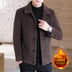 Men's Woolen Coat Short Autumn And Winter Woolen Coat - Minihomy