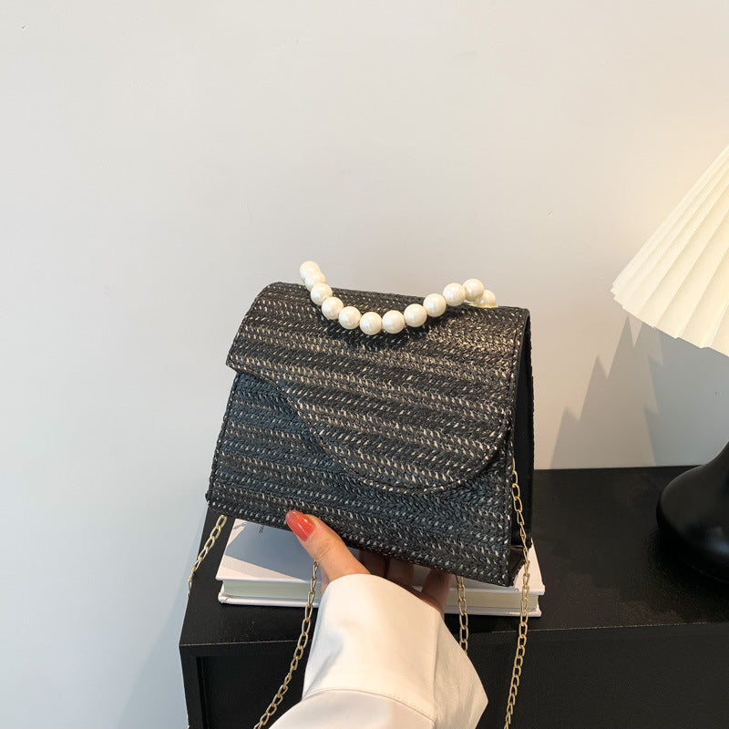 Gentle Temperament Pearl Chain Handbag - Minihomy