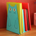 2Pcs Desk Book Shelf Bracket Metal Bookcase Iron Cute Animal Cat Book Stand - Minihomy