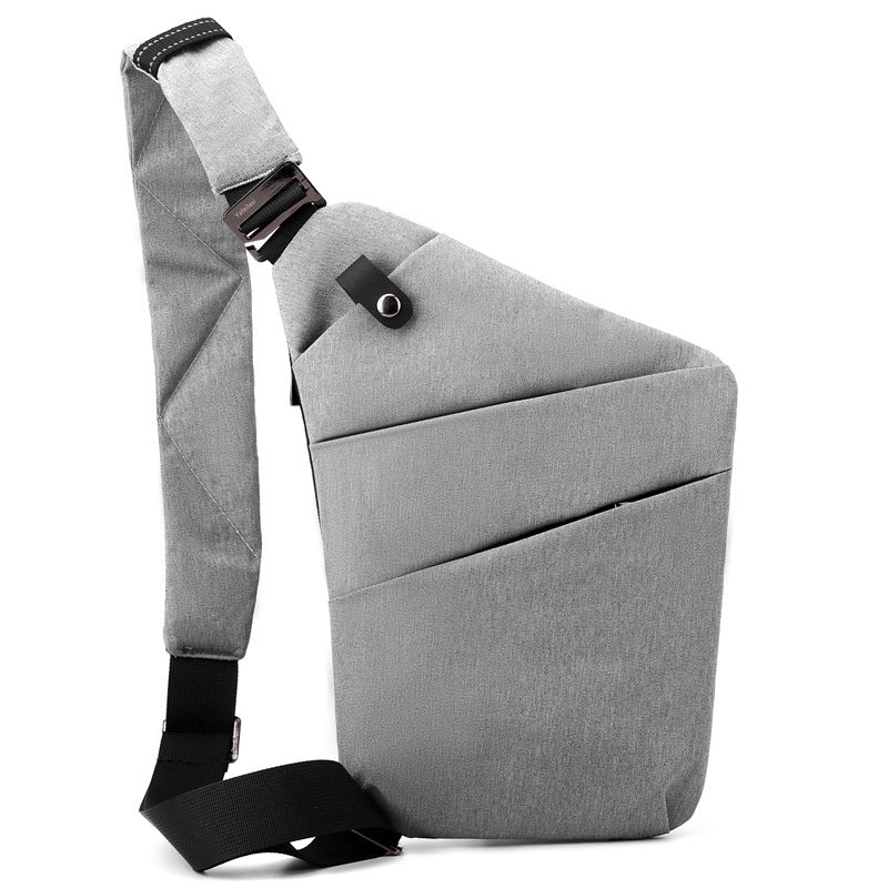 Canvas Chest Bag: Unisex Crossbody Shoulder Bag