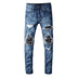 Hole & Patch Patch Scrape Popular Jeans For Men - Minihomy