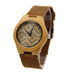 Casual Business Bamboo Leather Strap Watch - Minihomy