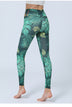 Leaves Printed Yoga Pants Women's High Waist Hip Lifting Leggings - Minihomy