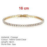 4mm Single Row Diamond All-match Simple Bracelet Women - Minihomy