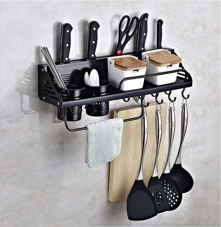 Condiment Kitchen Rack - Space Aluminum - Modern Home Organizers - Minihomy