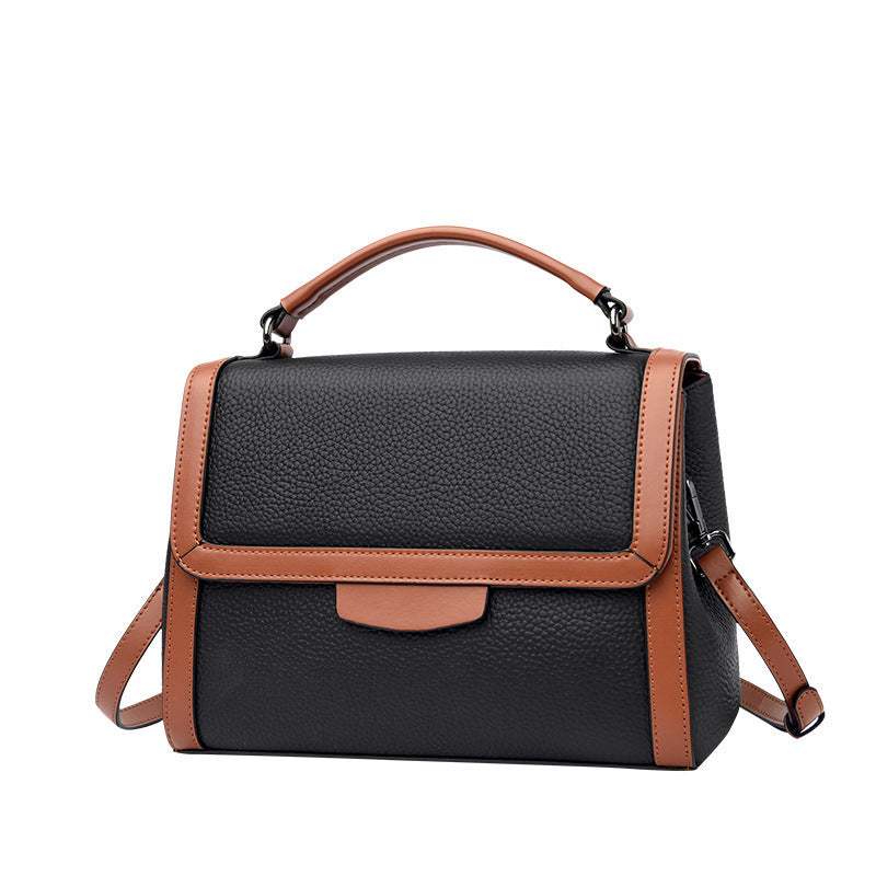 Fashionable Stylish Soft Leather Textured Handbag - Minihomy