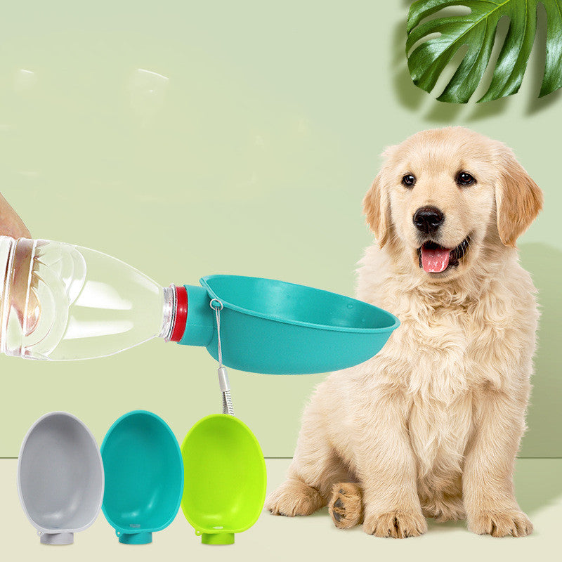 Portable Dog Drinking Bowl - Outdoor Water Feeding Pet Kettle for Small Breeds - Minihomy