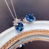 Jewelry Sets For Women London Blue Stones Pendants Necklaces - Minihomy