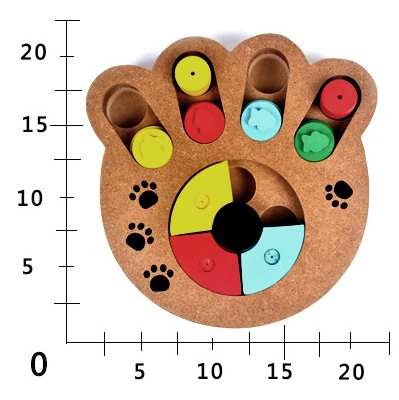 Multifunctional Pet Dog Puzzle Toy Wood Feeder Iq Training Dog Toys - Minihomy