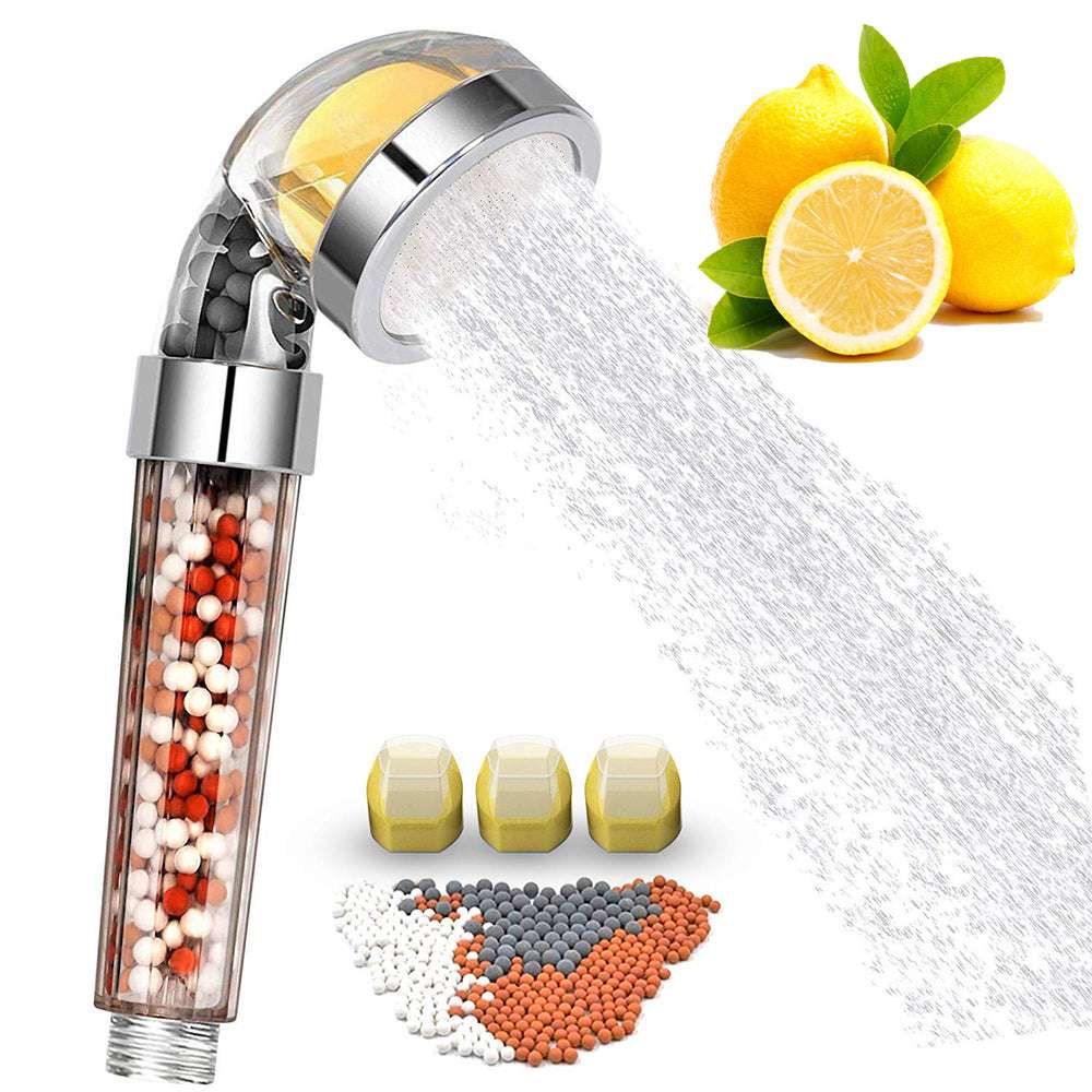 Bathroom Aroma Shower Head - Vitamin C Lemon Scent Anion Shower Head - Minihomy