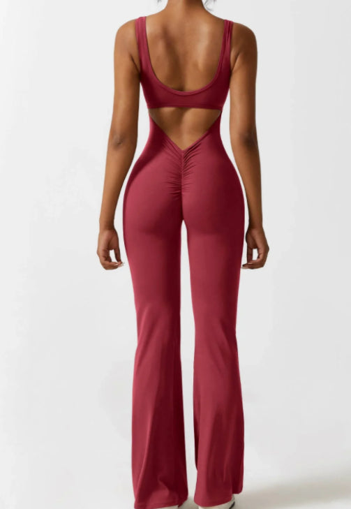 Sıkı Yoga Bodysuit Rahat Hollow Dikişsiz