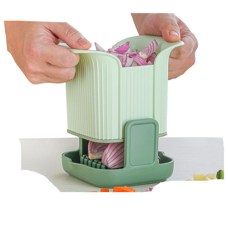 Multifunctional Vegetable Chopper - French Fries Cutter & Hand Pressure Onion Dicer - Minihomy