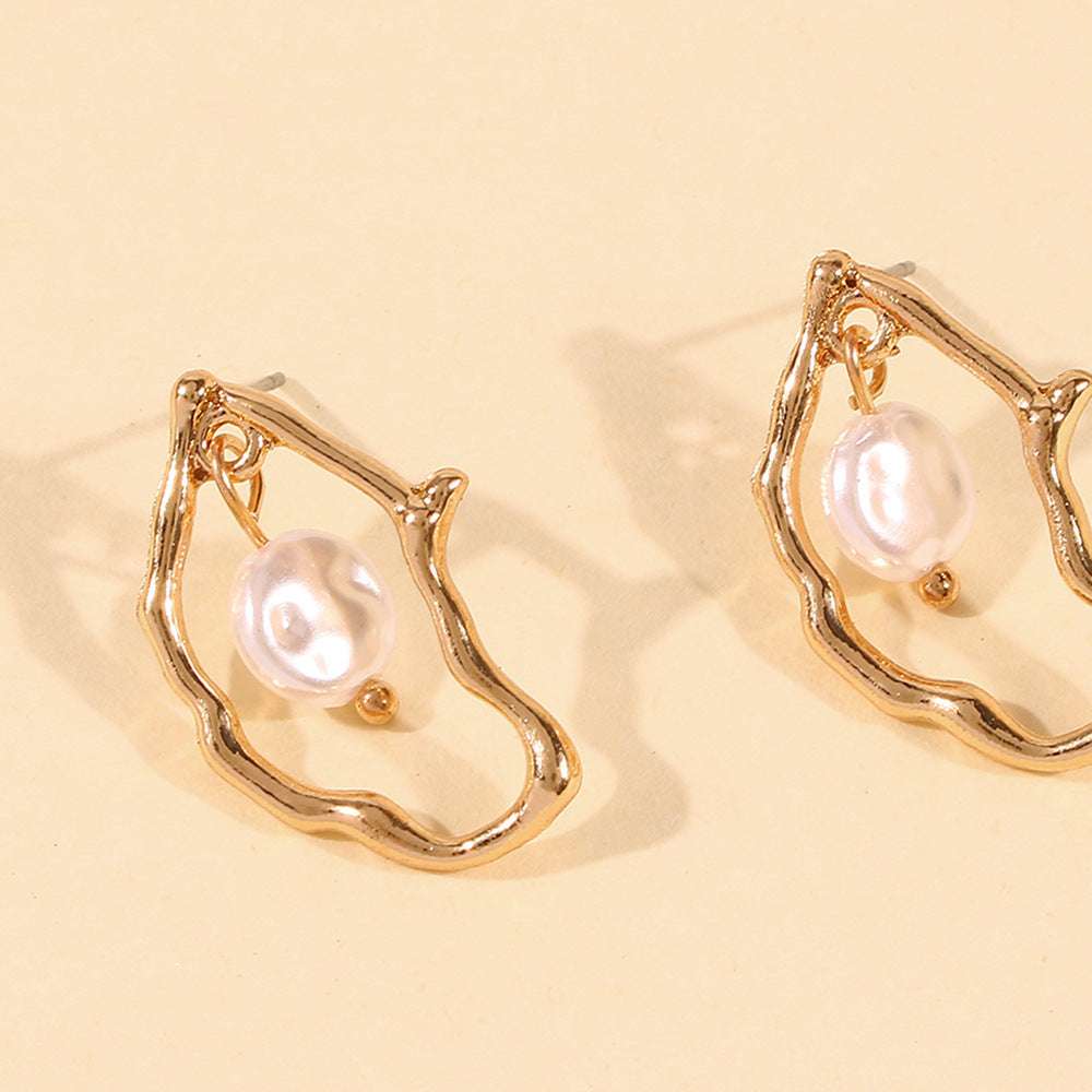 Irregular Pearl Earrings - Minihomy