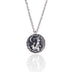 Cute Moon Rabbit Grass Antique Silver Pendant Necklace - Minihomy