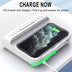 15W Three-in-one Wireless Charger Temperature Tester Multi Alarm Clock Fast Charging Mobile Phone Usb Charger Charging Station - Minihomy