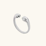 Adorable Cat Paw Silver Ring - Stray Cat Design - Minihomy