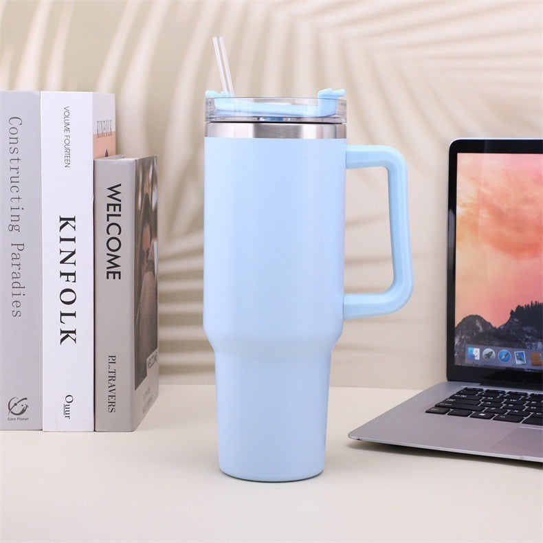 40 oz Stainless Steel Coffee Cup with Handle - Nordic Style Water Mug - Minihomy