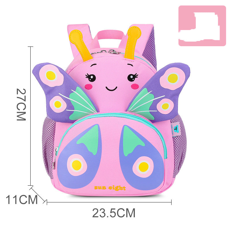 Cute Cartoon Shoulders Baby Lightweight Backpack Elementary School Schoolbag - Minihomy