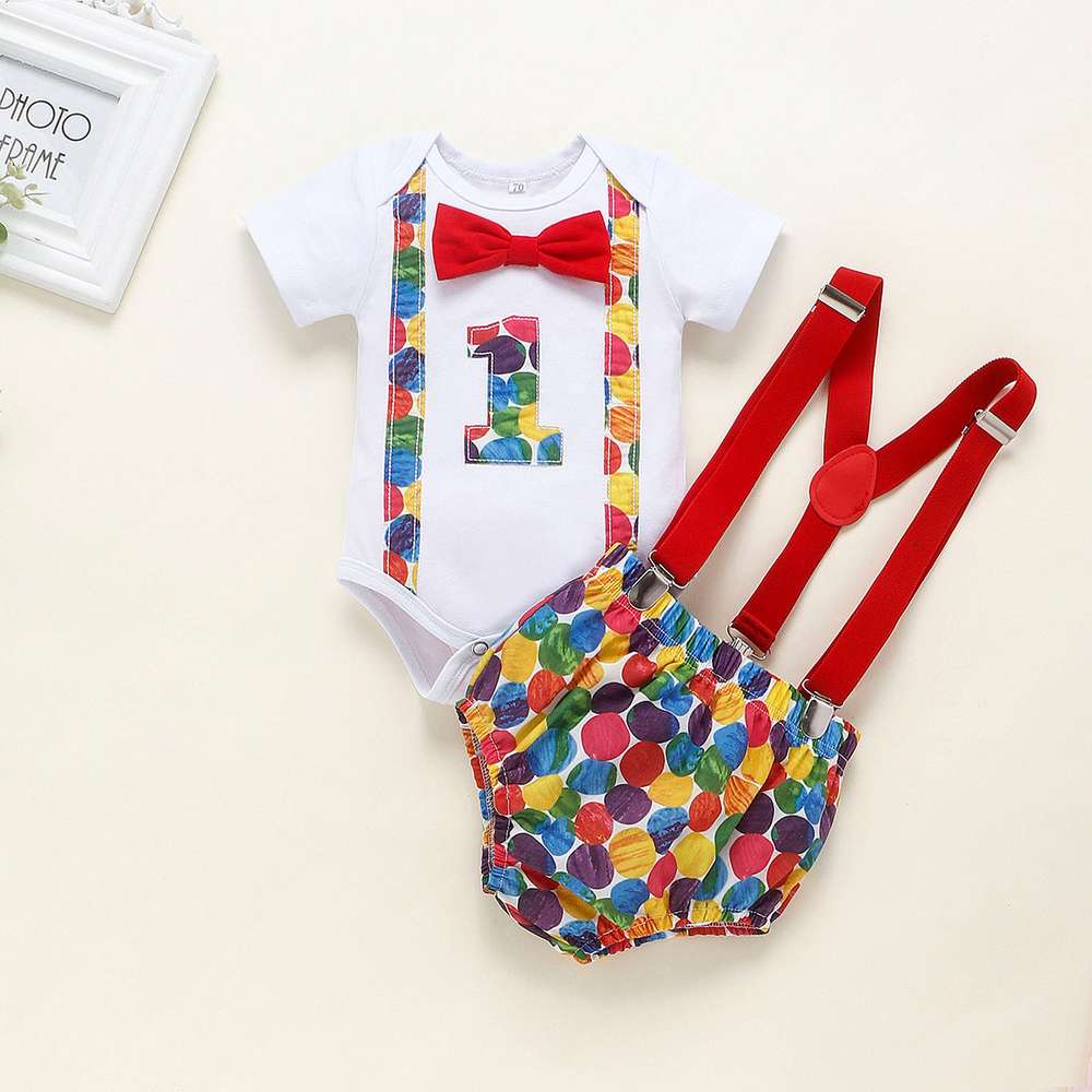 Children's Clothing Summer Clothing Baby Romper Birthday - Minihomy