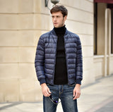 Men's Stand Collar Down Jacket - Oversize Slim Fit - Minihomy