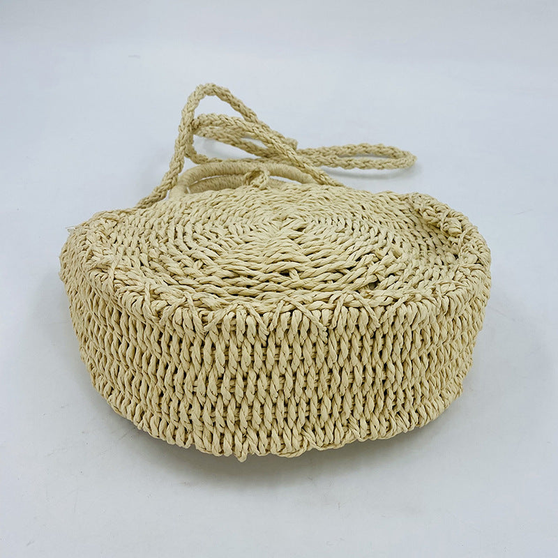 Ins Style Shell Retro Large Capacity Women's Straw Bag - Minihomy