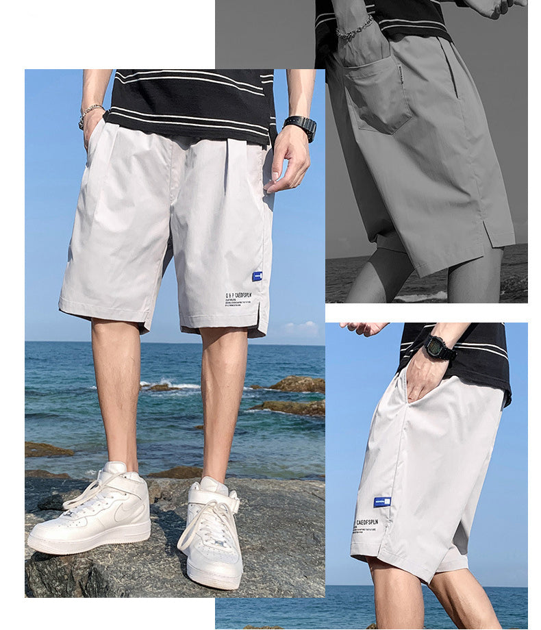 Ice Silk Shorts Summer Thin Quick-drying Casual Pants Men's Beach Basketball Sports Pants - Minihomy