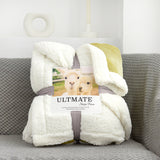 Double-layer Thick Warm Lamb Wool Blanket - Minihomy