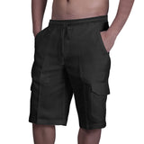 Multi Pocket Tie Men's Beach Cargo Pants - Minihomy