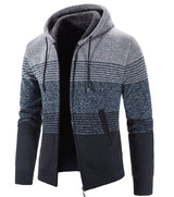 Hooded Fleece Thick Cardigan Sweater - Minihomy