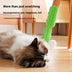 Cat Hair Removal Comb & Scratcher - Self Cleaning, Massage Grooming Brush for Kittens & Cats - Minihomy