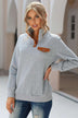 Casual Long-sleeved Solid Color Stand-up Collar Sweater - Minihomy