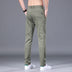 Men's Tencel Straight Trousers Slim Fit Skinny Pants - Minihomy