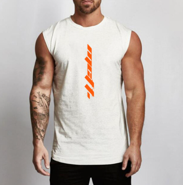 Gym Sleeveless Shirt Cotton Tank Top for Men Sportswear Vest - Minihomy