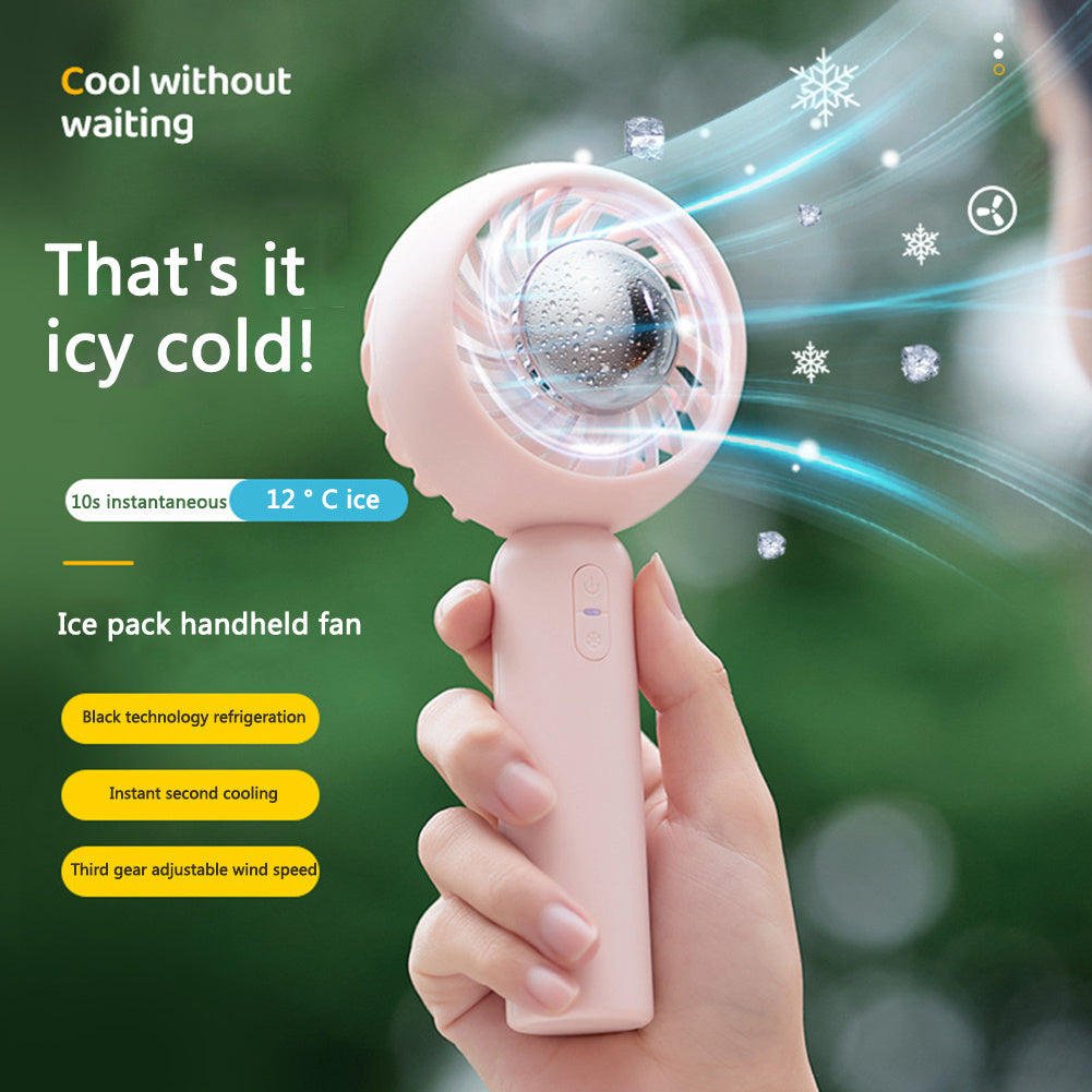 Mini Handheld Mute Fan: Portable Air Conditioner, USB Rechargeable, Cooling Fan for Outdoor - Minihomy