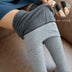 High Waist Striped Leggings - Winter Warm, Thick, High Stretch Imitation-Cashmere Skinny Pants - Minihomy