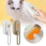 3-in-1 Electric Spray Cat Steam Brush for Pet Grooming - Professional Hair Removal and Massage Comb - Minihomy