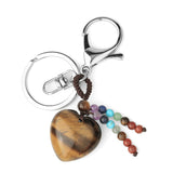 Love Natural Stone Crystal Keychain - Minihomy