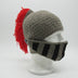 Funny Hat Creative Hand-woven Knight Hat Helmet Shape - Minihomy