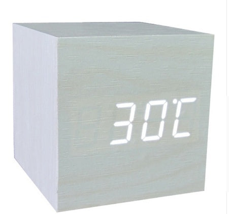 Mini Wooden LED Electronic Clock - Minihomy