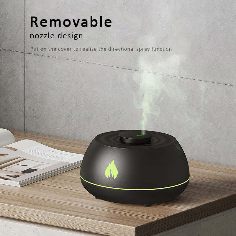 Flame Humidifier Aromatherapy Diffuser - 7 Colors Light USB Room Fragrance Essential Oil Diffuser - Minihomy