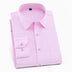 Men's Solid Color Square Collar Long-sleeved Shirt - Minihomy