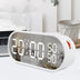 LED Alarm Clock Mirror Touch Temperature And Humidity Electronic Clock - Minihomy