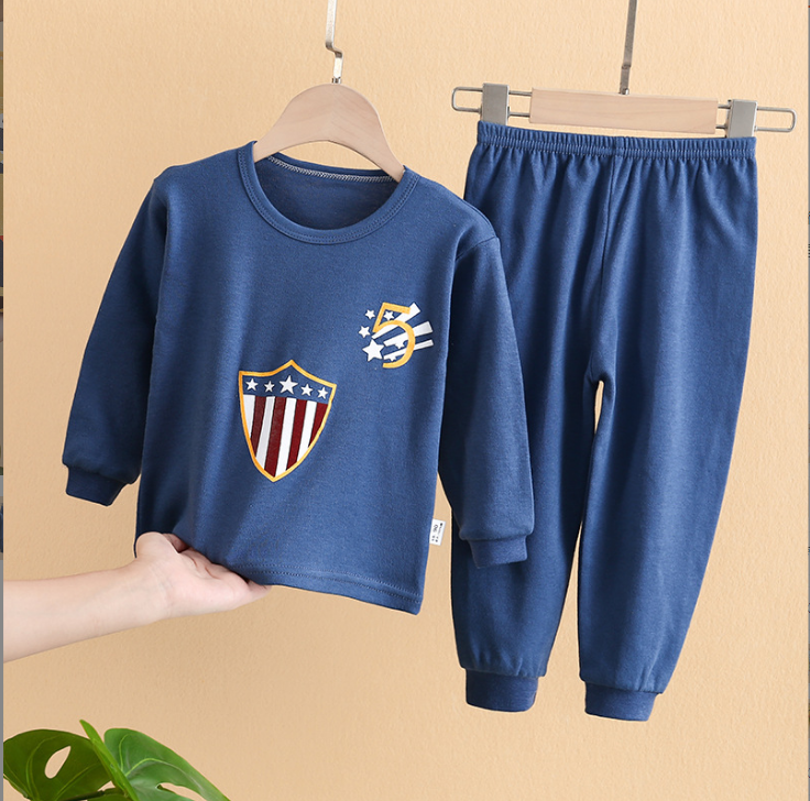 Children's Cartoon Cute Print Home Service Pajamas Set - Minihomy