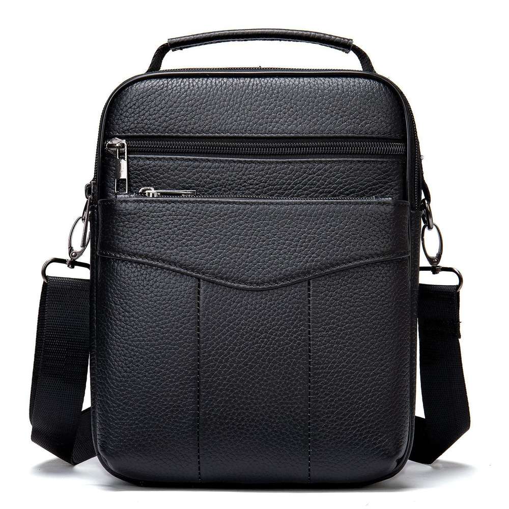 Business Men's Leather Single-shoulder Bag - Minihomy