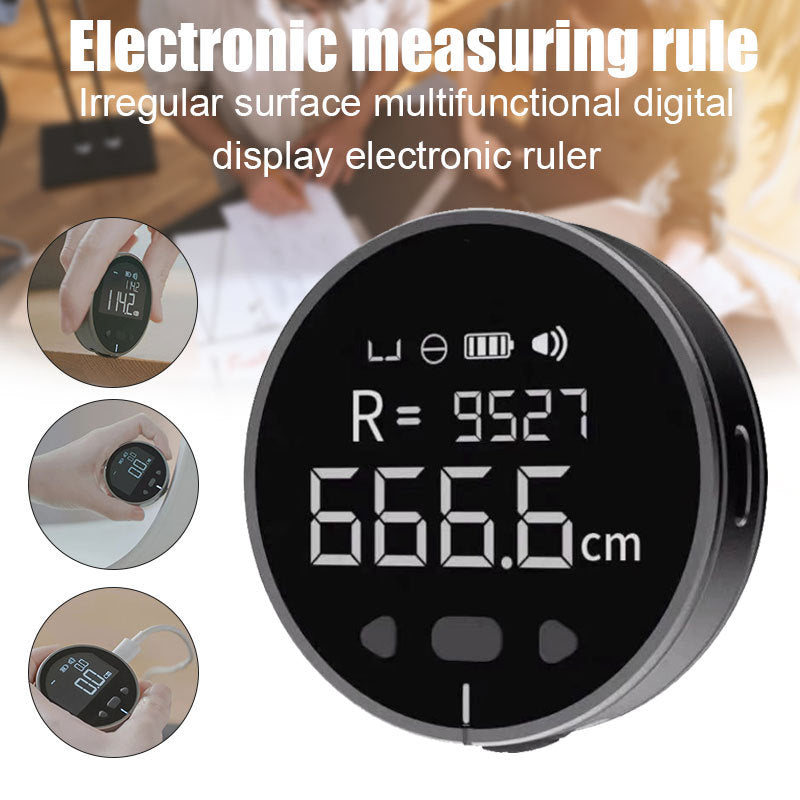 Digital Tape Measure, High Precision Electronic Measuring Ruler with LCD Display - Minihomy