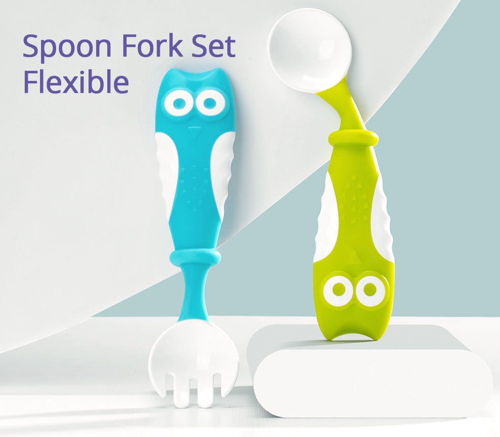 Baby Feeding Tableware Baby Training Spoon - Minihomy