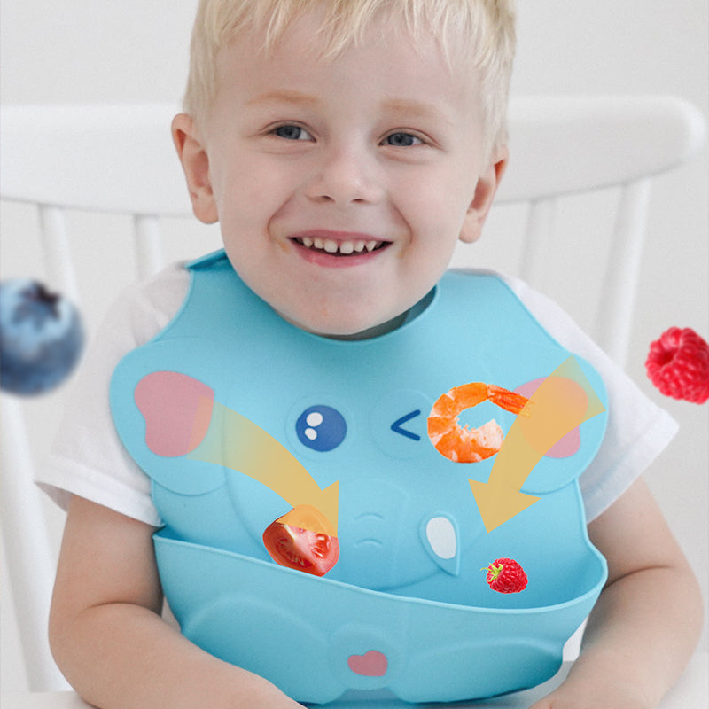 Baby silicone eating bib - Minihomy