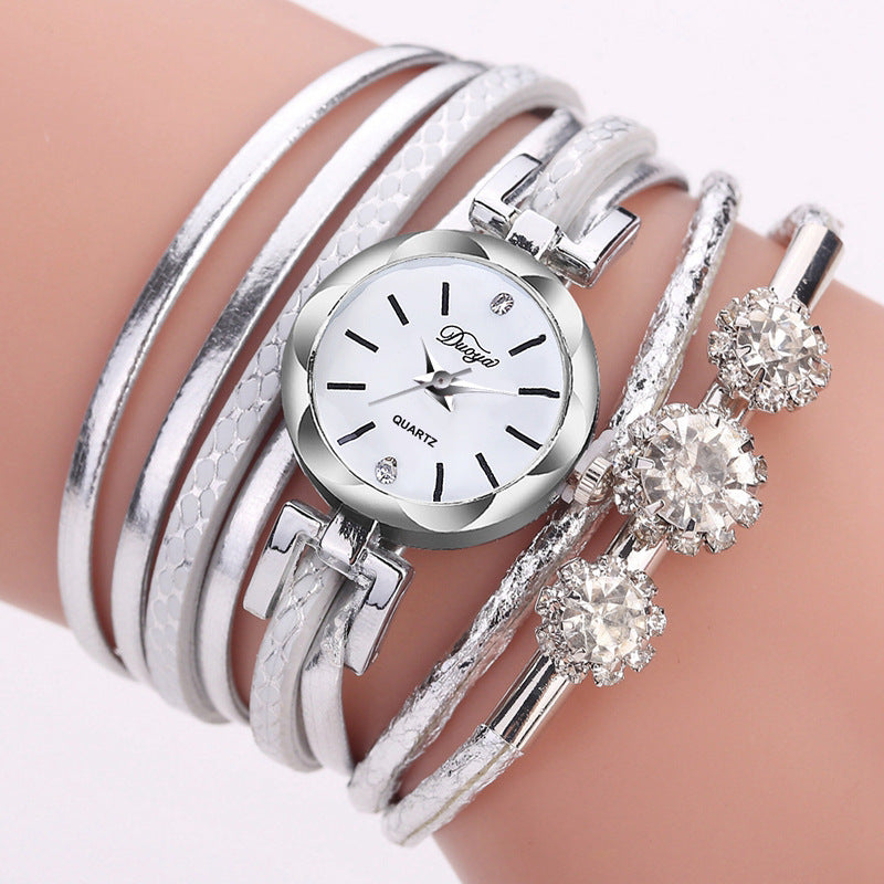 Bracelet watch crystal clock quartz watch - Minihomy