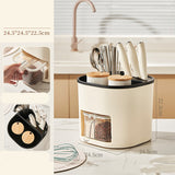 Kitchen Storage Multifunctional Large-Capacity Organizer for Cutlery, Knife, Fork, and Seasoning - Minihomy