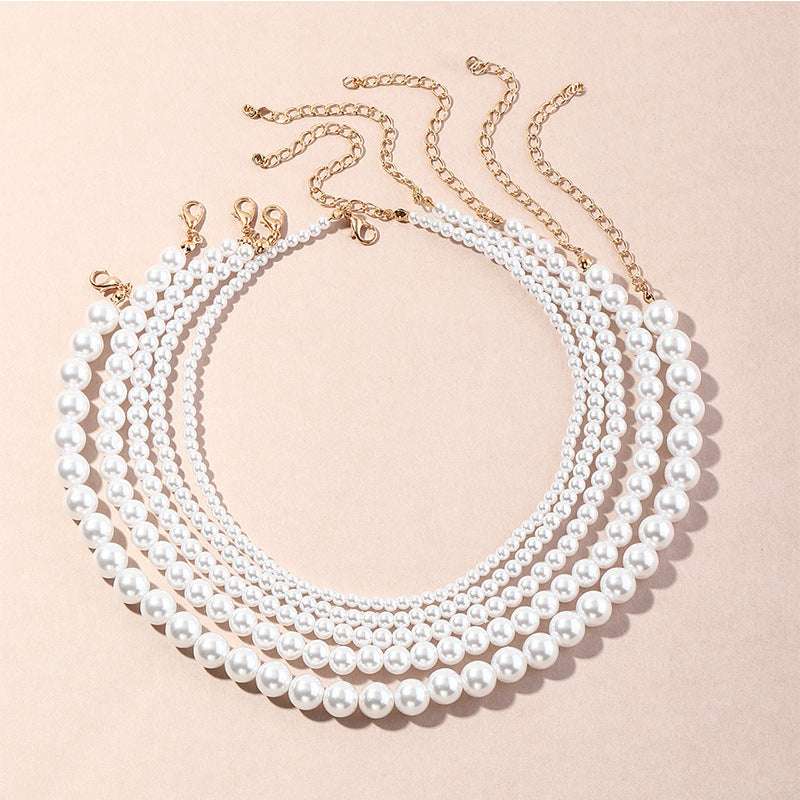 Elegant Round Temperament Pearl Necklace - Minihomy